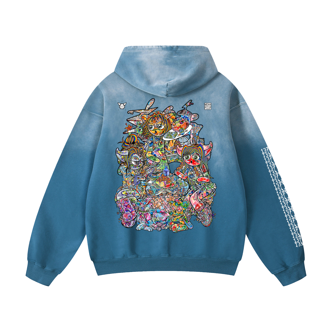 Making The Rounds - Heavyweight Sunfade Oversized Hoodie