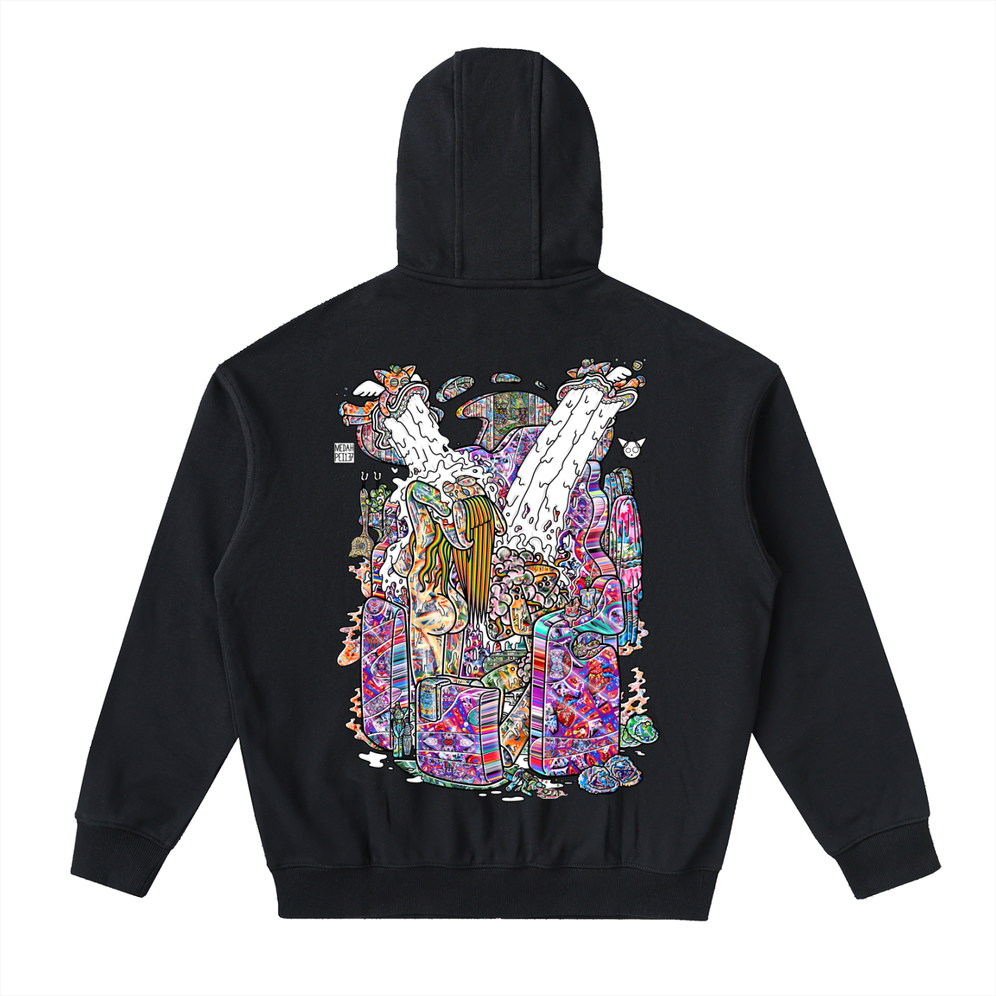 Shower Time - Drop-Shoulder Zip Up Hoodie