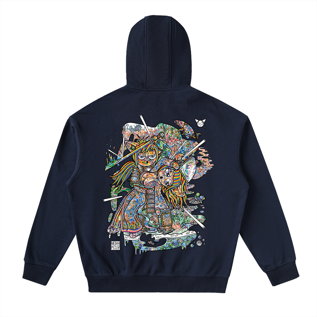 The Stimulation - Drop-Shoulder Zip Up Hoodie