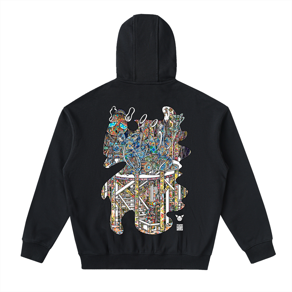 Family Fortress - Drop-Shoulder Zip Up Hoodie