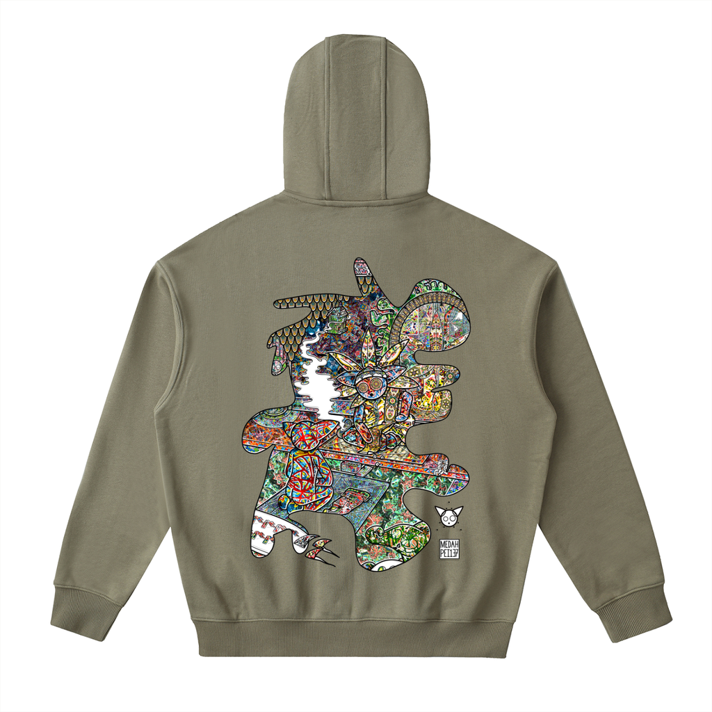 Lesson Learned - Drop-Shoulder Zip Up Hoodie