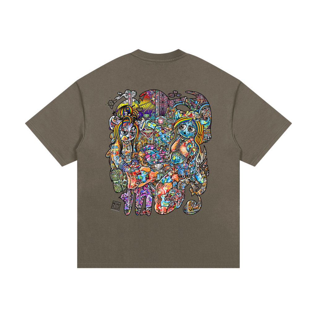 Feeling Ubiquitously Cyclical Karma - Essential Heavyweight Cotton T-Shirt