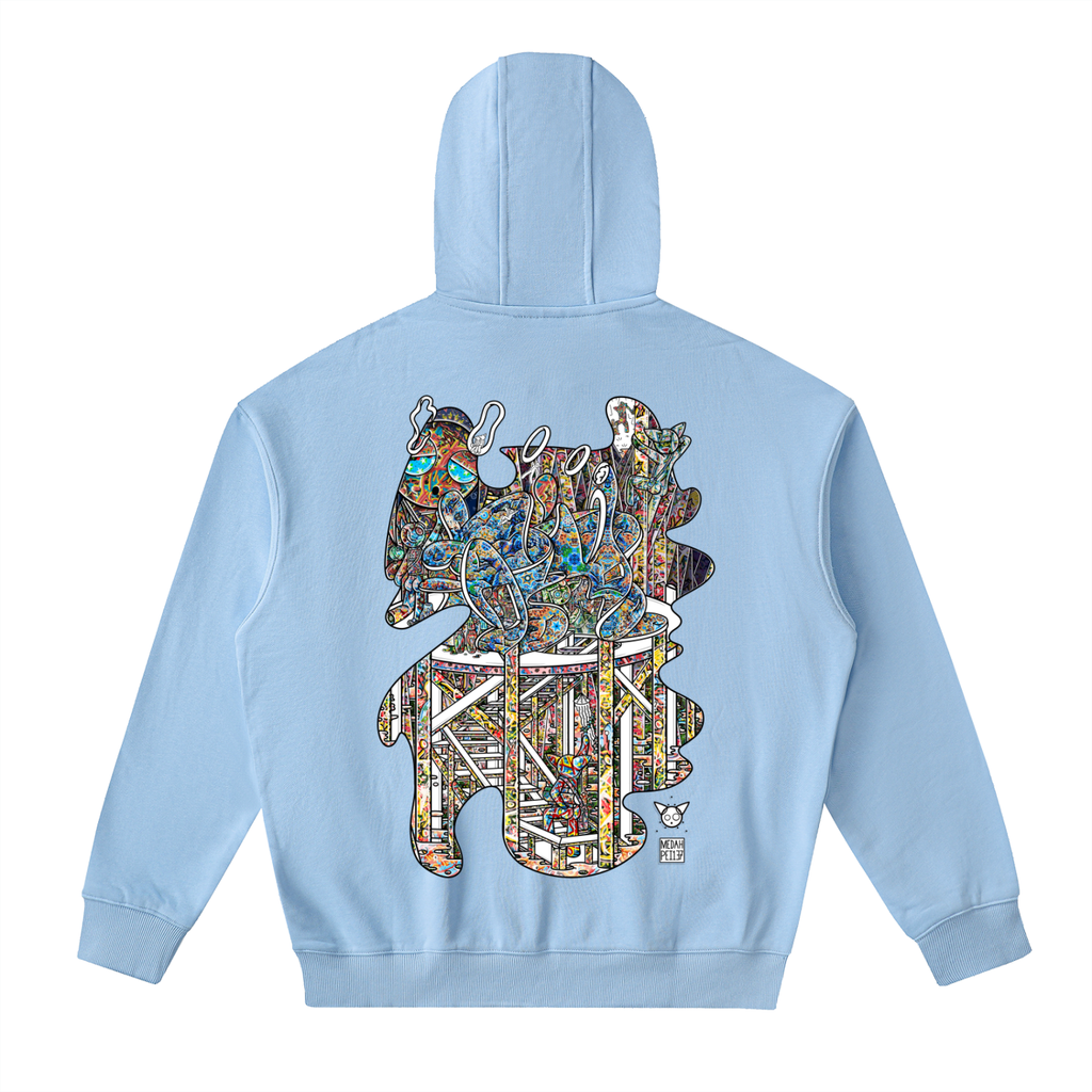 Family Fortress - Drop-Shoulder Zip Up Hoodie