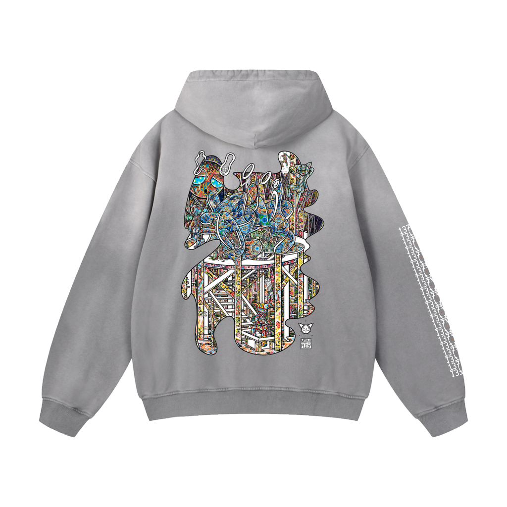 Family Fortress - Heavyweight Sunfade Oversized Hoodie