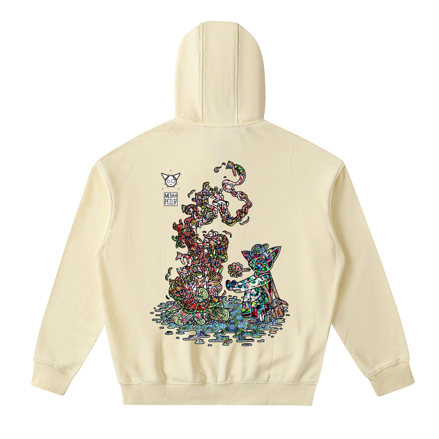 Warming The Gods - Drop-Shoulder Zip Up Hoodie