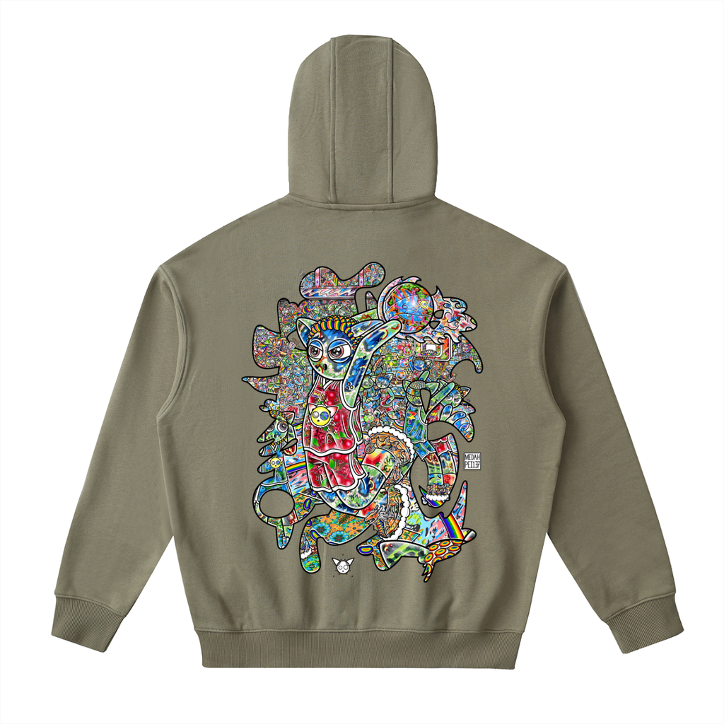 All In - Drop-Shoulder Zip Up Hoodie