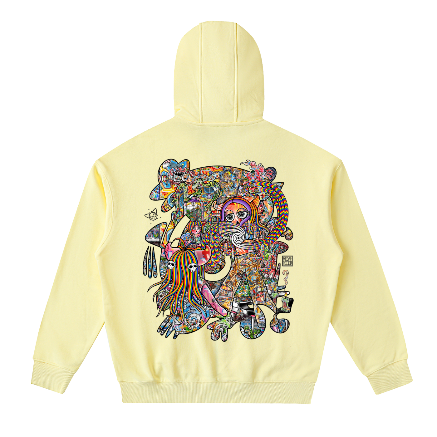 Light Enjoys Darkness - Drop-Shoulder Zip Up Hoodie