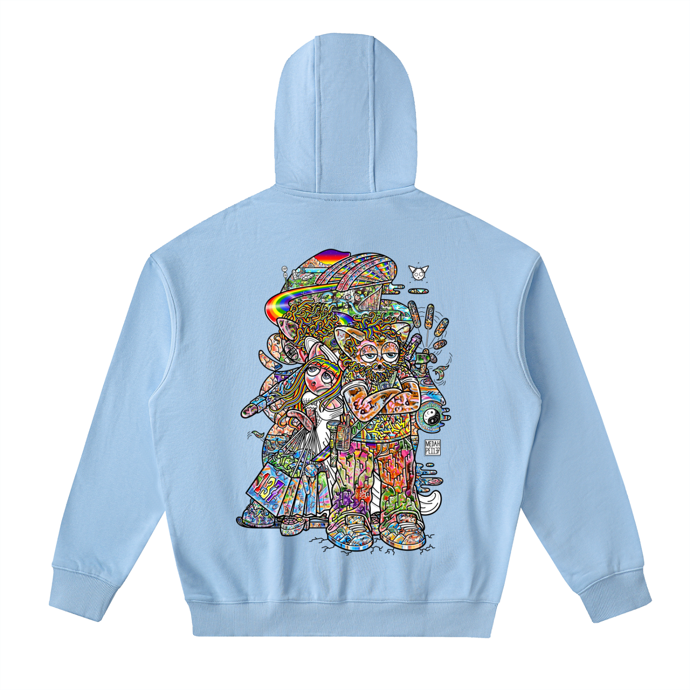 Never Finished Shopping - Drop-Shoulder Zip Up Hoodie