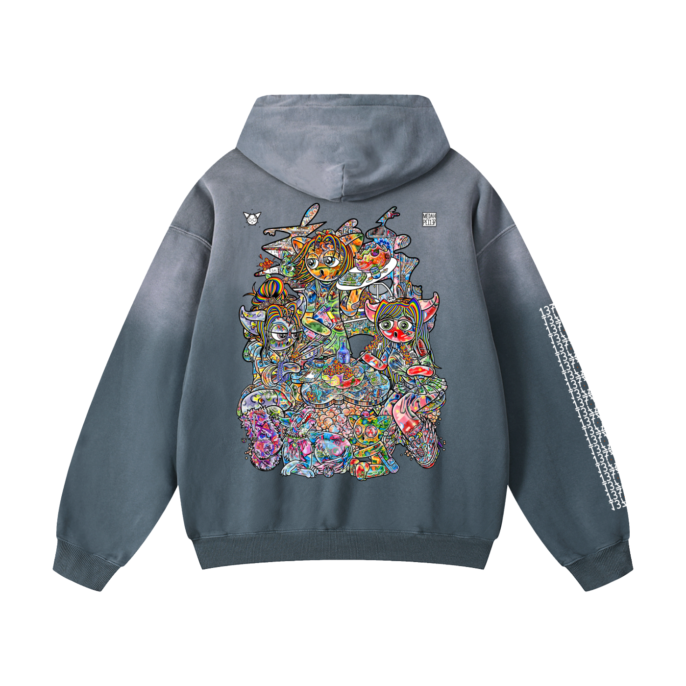 Making The Rounds - Heavyweight Sunfade Oversized Hoodie