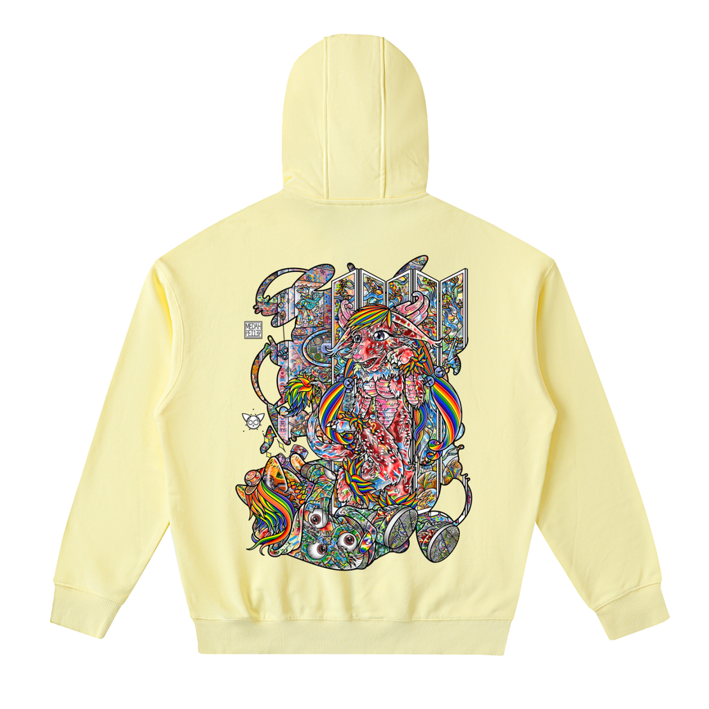 Birthday Suit - Drop-Shoulder Zip Up Hoodie