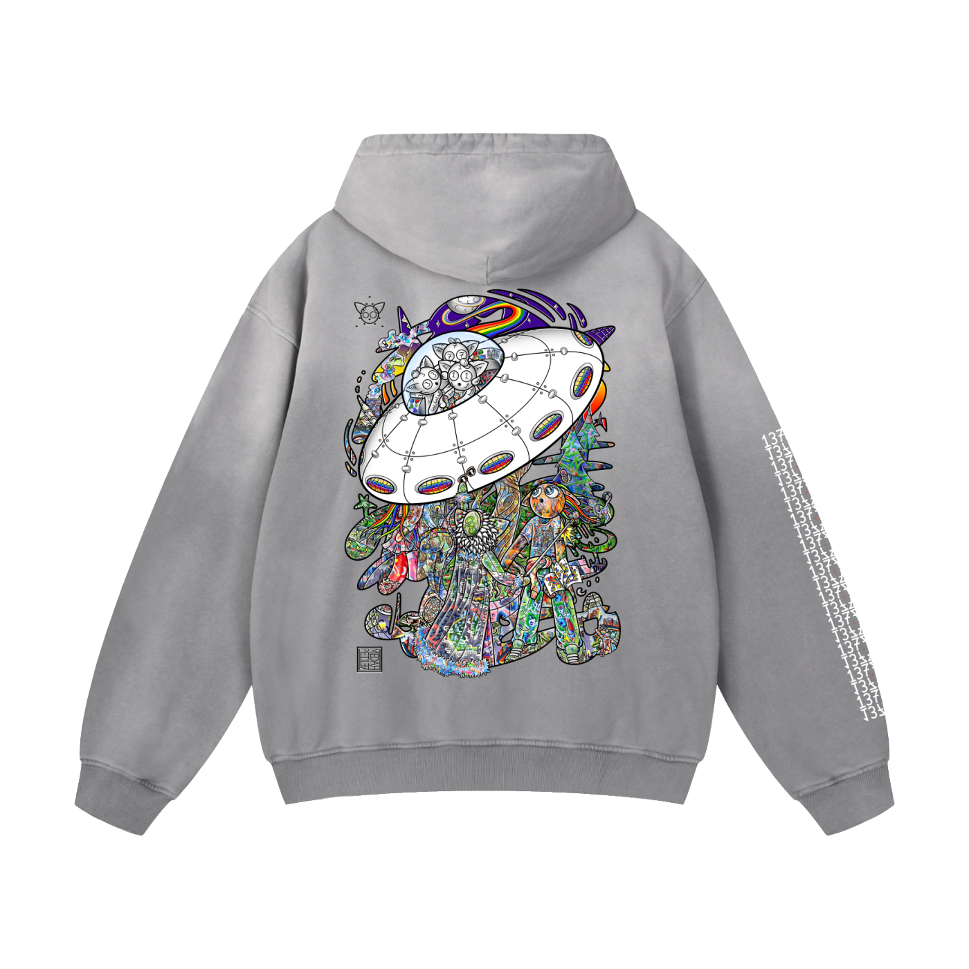 Spatial Awareness - Heavyweight Sunfade Oversized Hoodie