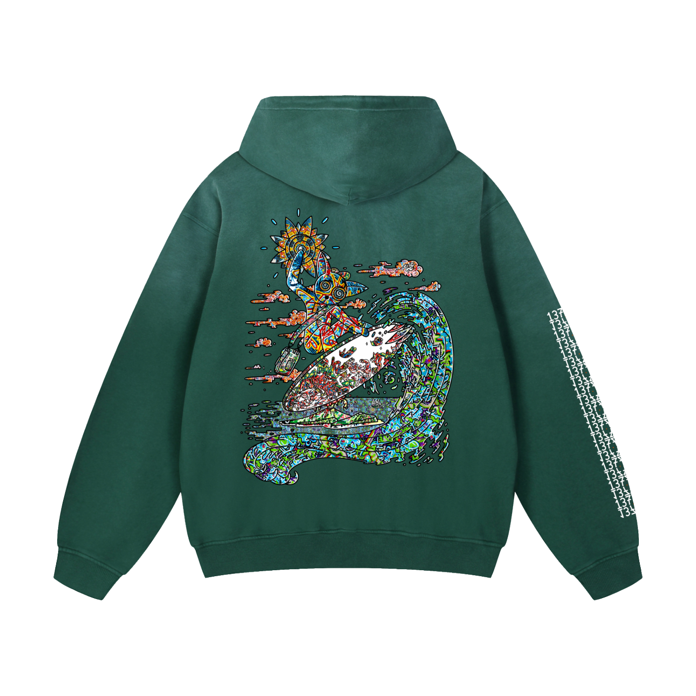 Spun On the Spin - Heavyweight Sunfade Oversized Hoodie