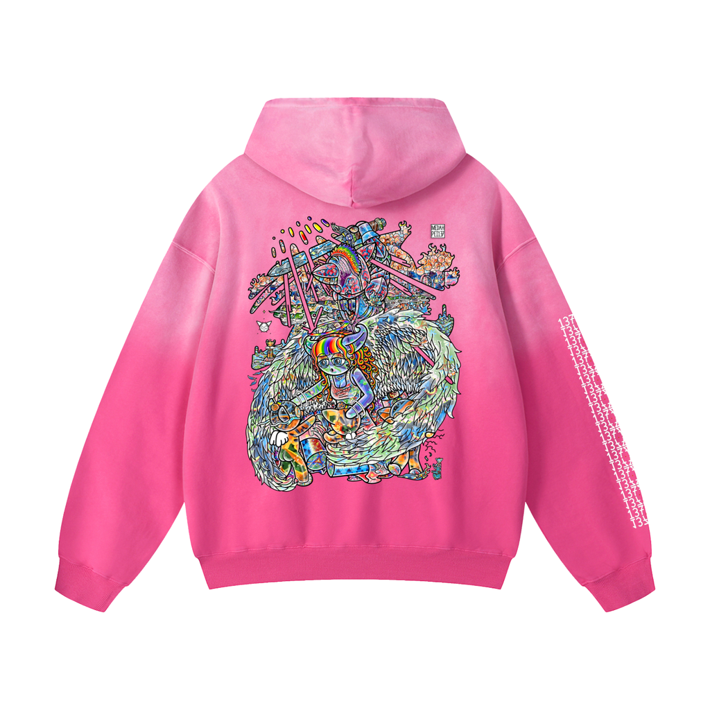 Another Day In Paradise - Heavyweight Sunfade Oversized Hoodie