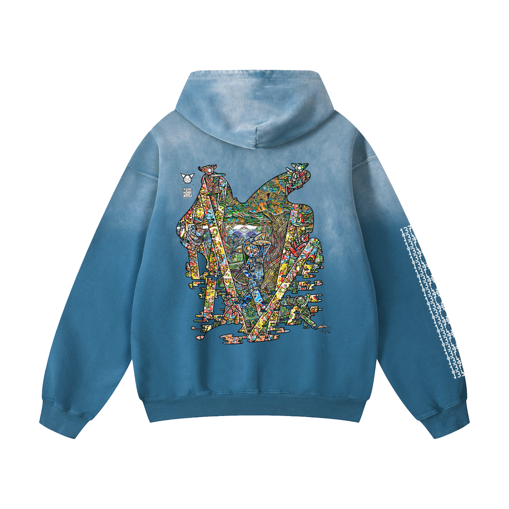 Orchard of Life - Heavyweight Sunfade Oversized Hoodie