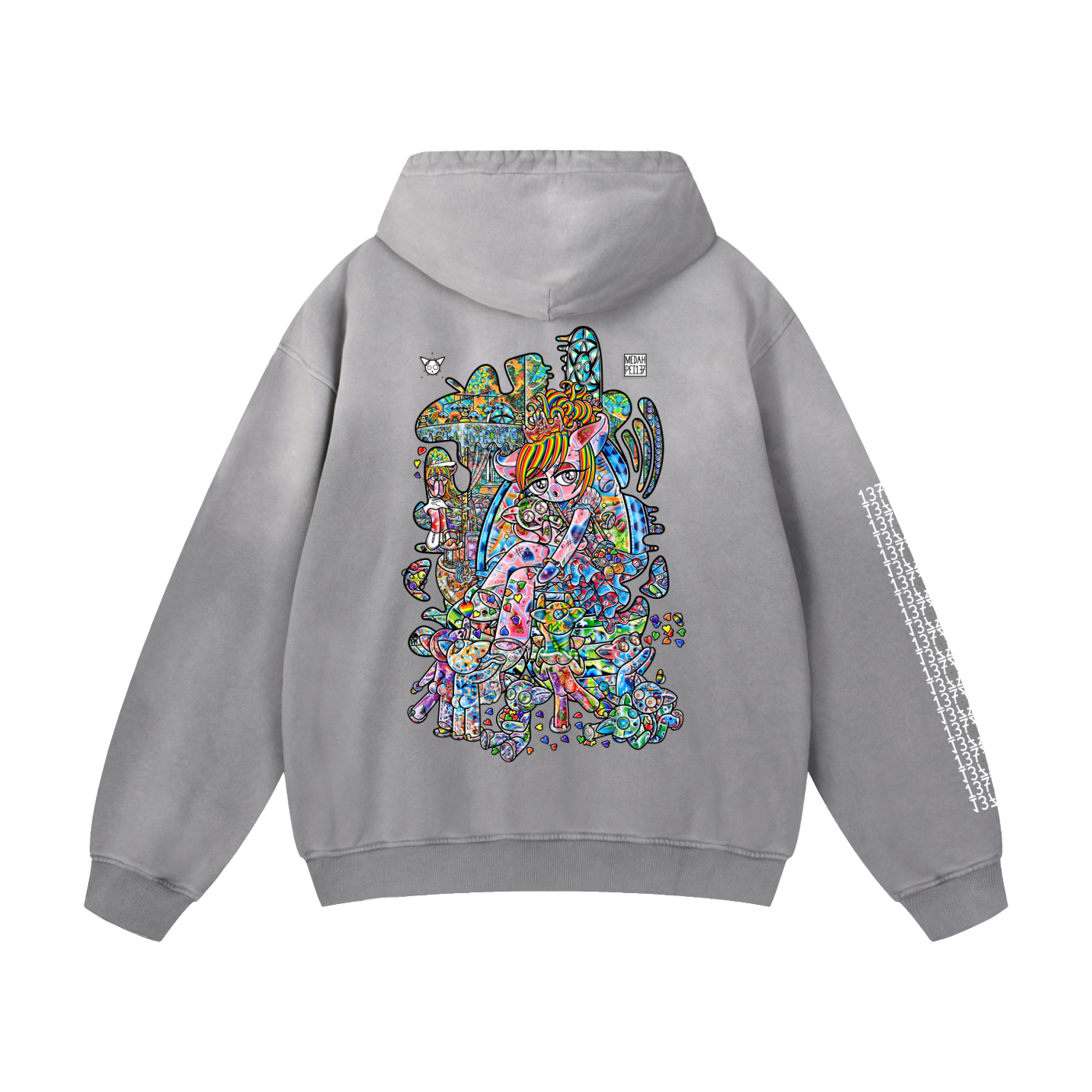 Sharing Is Caring - Heavyweight Sunfade Oversized Hoodie