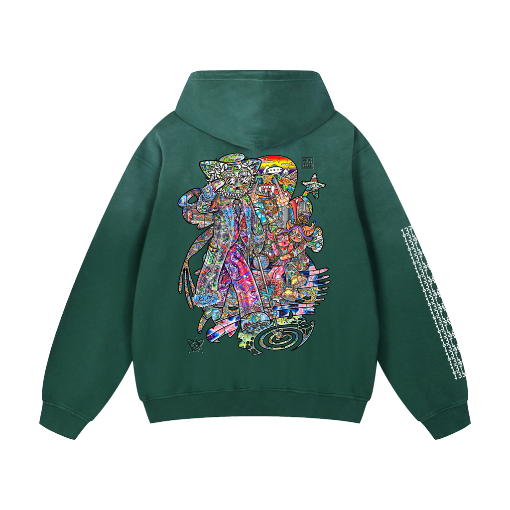 Blind Spot - Heavyweight Sunfade Oversized Hoodie