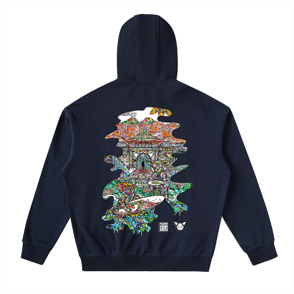 Horizons - Drop-Shoulder Zip Up Hoodie