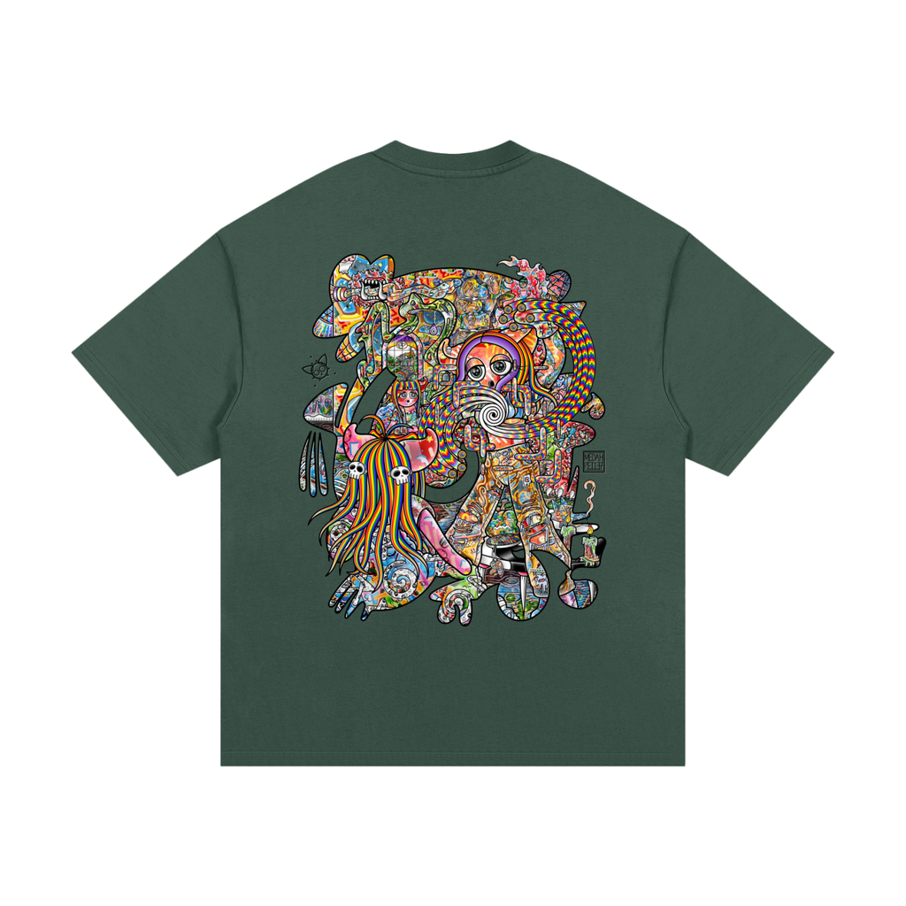 Light Enjoys Darkness - Essential Heavyweight Cotton T-Shirt