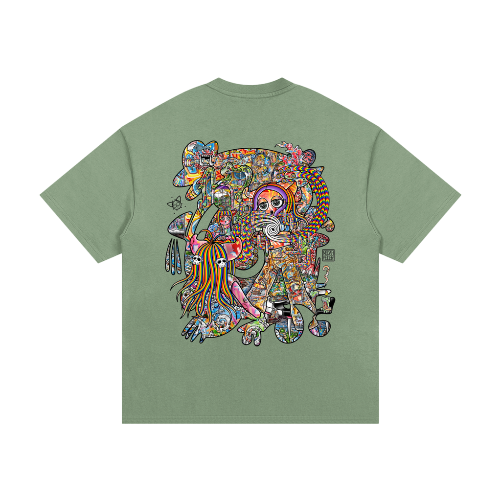 Light Enjoys Darkness - Essential Heavyweight Cotton T-Shirt