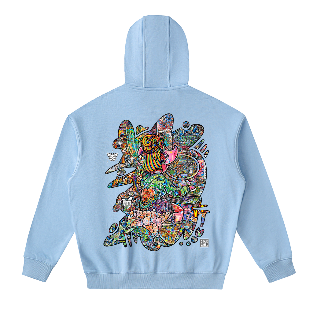 Stationary - Drop-Shoulder Zip Up Hoodie