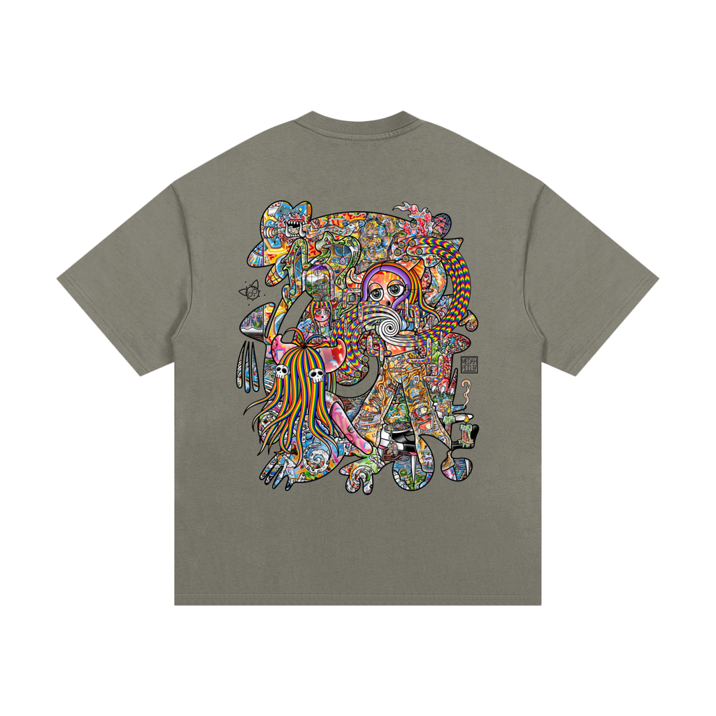 Light Enjoys Darkness - Essential Heavyweight Cotton T-Shirt