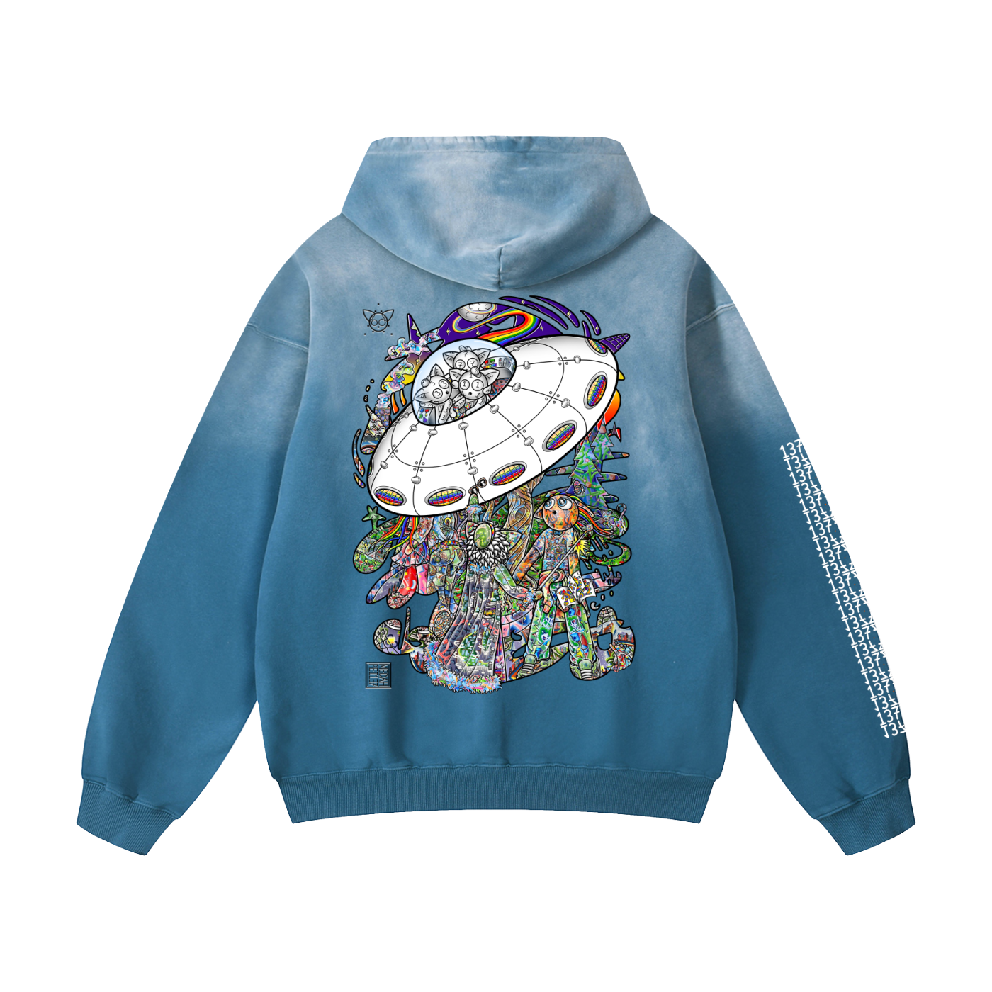 Spatial Awareness - Heavyweight Sunfade Oversized Hoodie