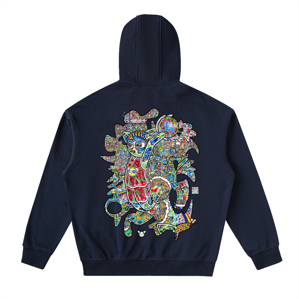 All In - Drop-Shoulder Zip Up Hoodie