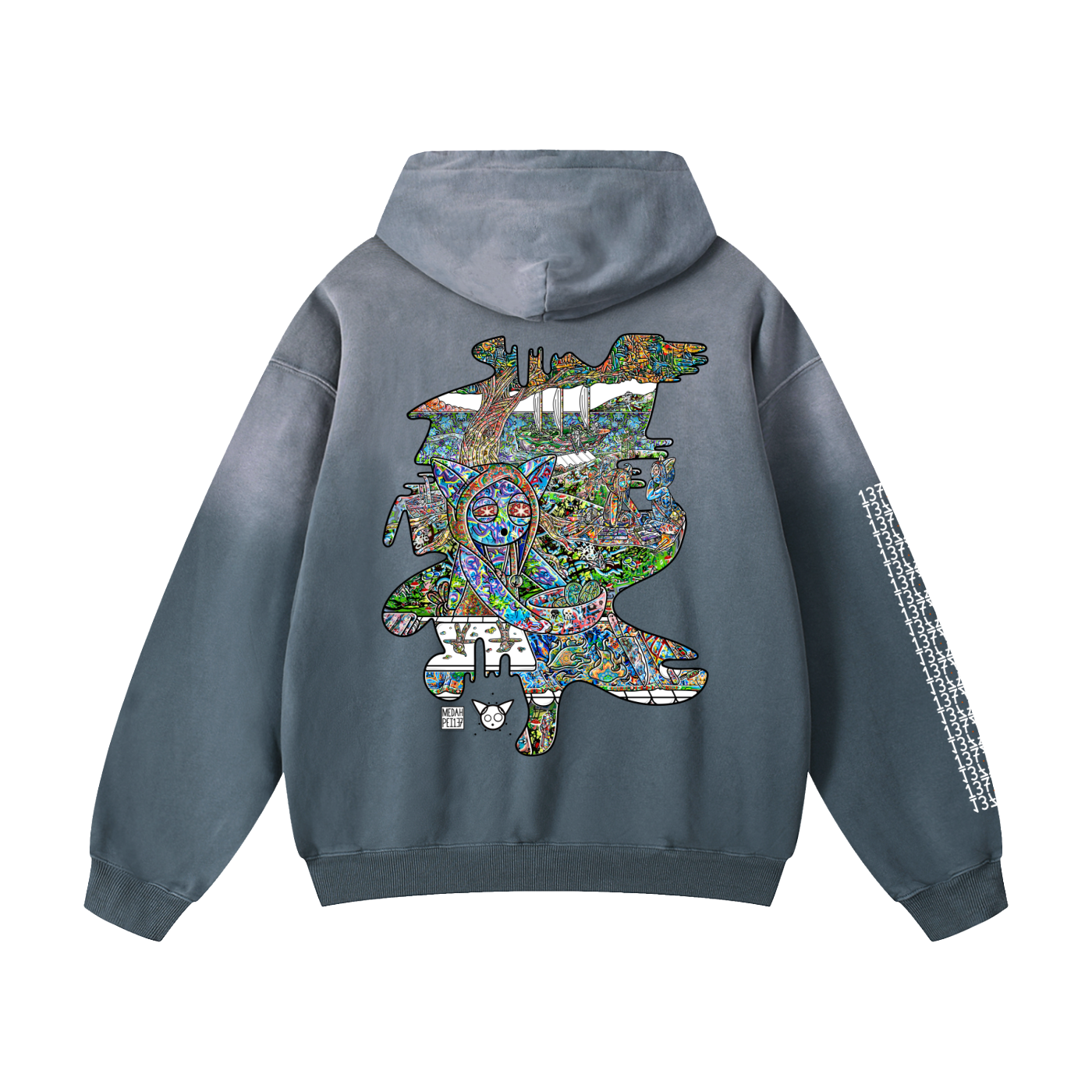 Deep Dish - Heavyweight Sunfade Oversized Hoodie
