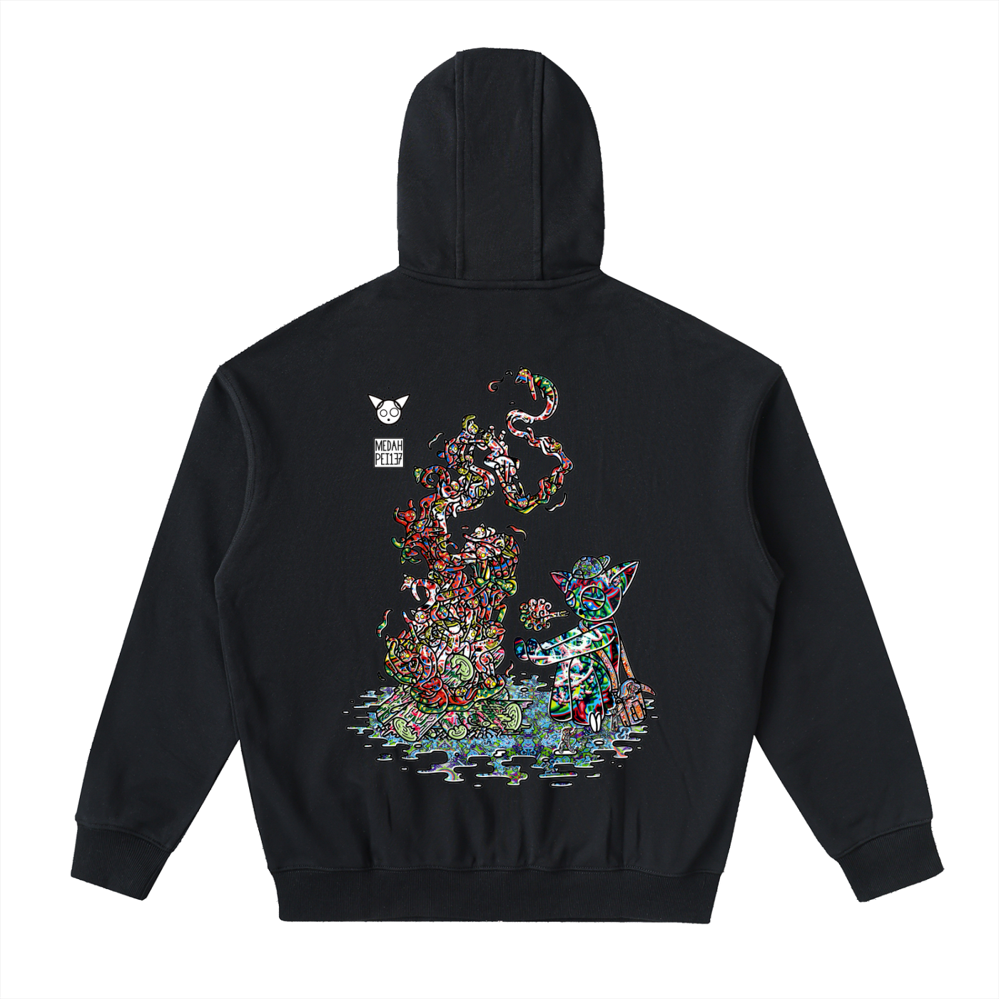 Warming The Gods - Drop-Shoulder Zip Up Hoodie