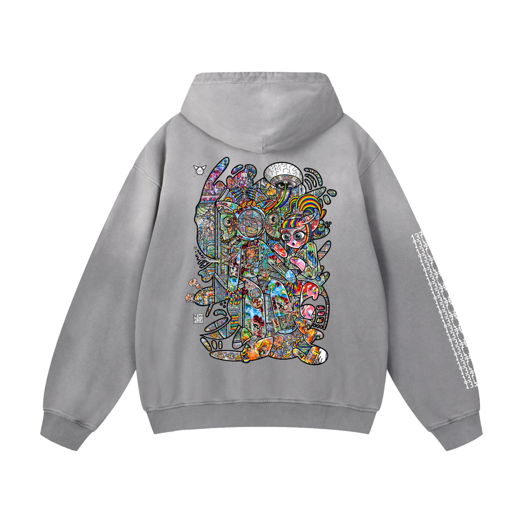 Maintemance - Heavyweight Sunfade Oversized Hoodie