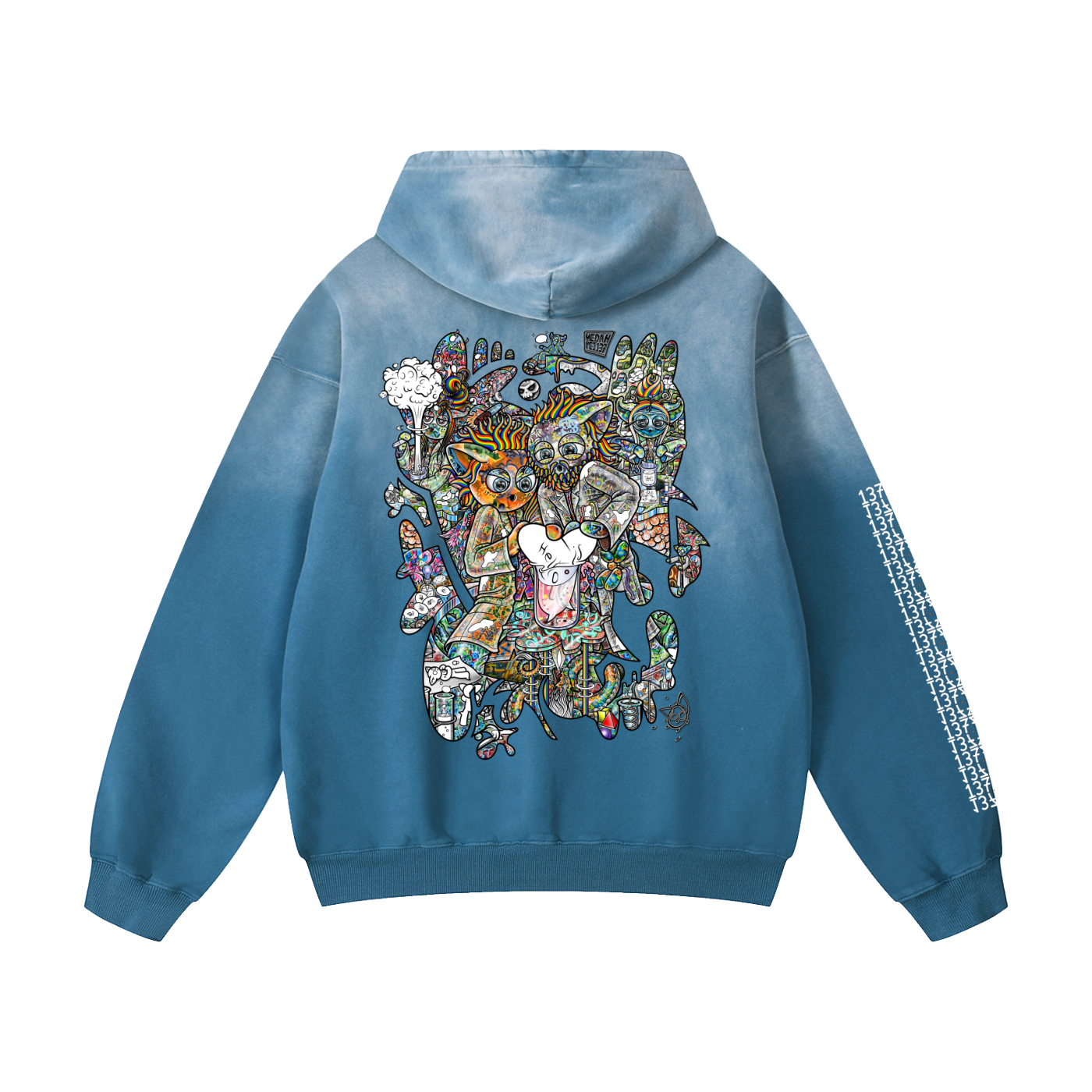 Combination Chatter- Heavyweight Sunfade Oversized Hoodie