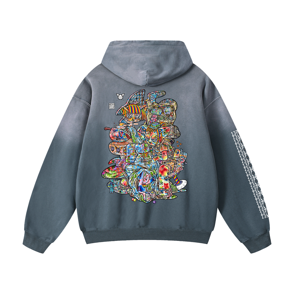 Making It Big - Heavyweight Sunfade Oversized Hoodie