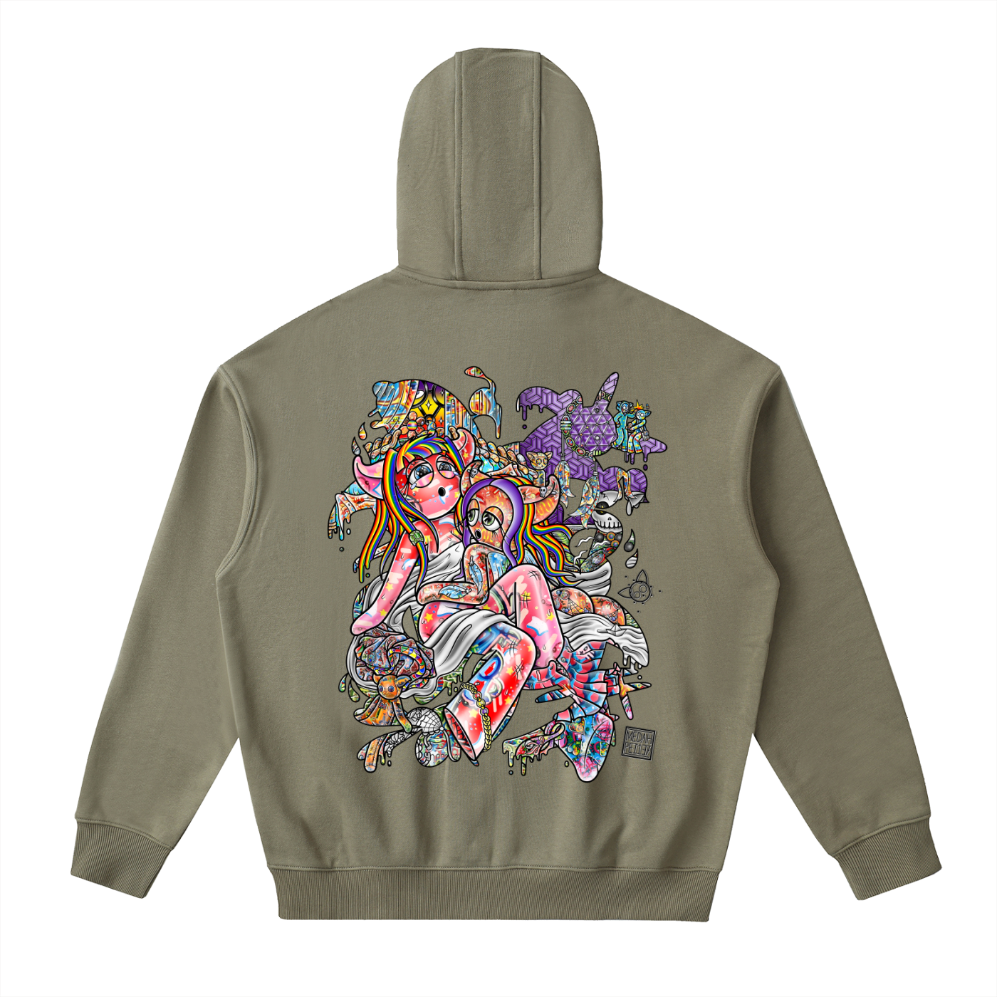 Sensificity - Drop-Shoulder Zip Up Hoodie