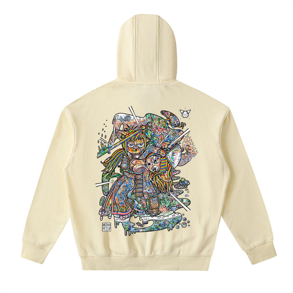 The Stimulation - Drop-Shoulder Zip Up Hoodie