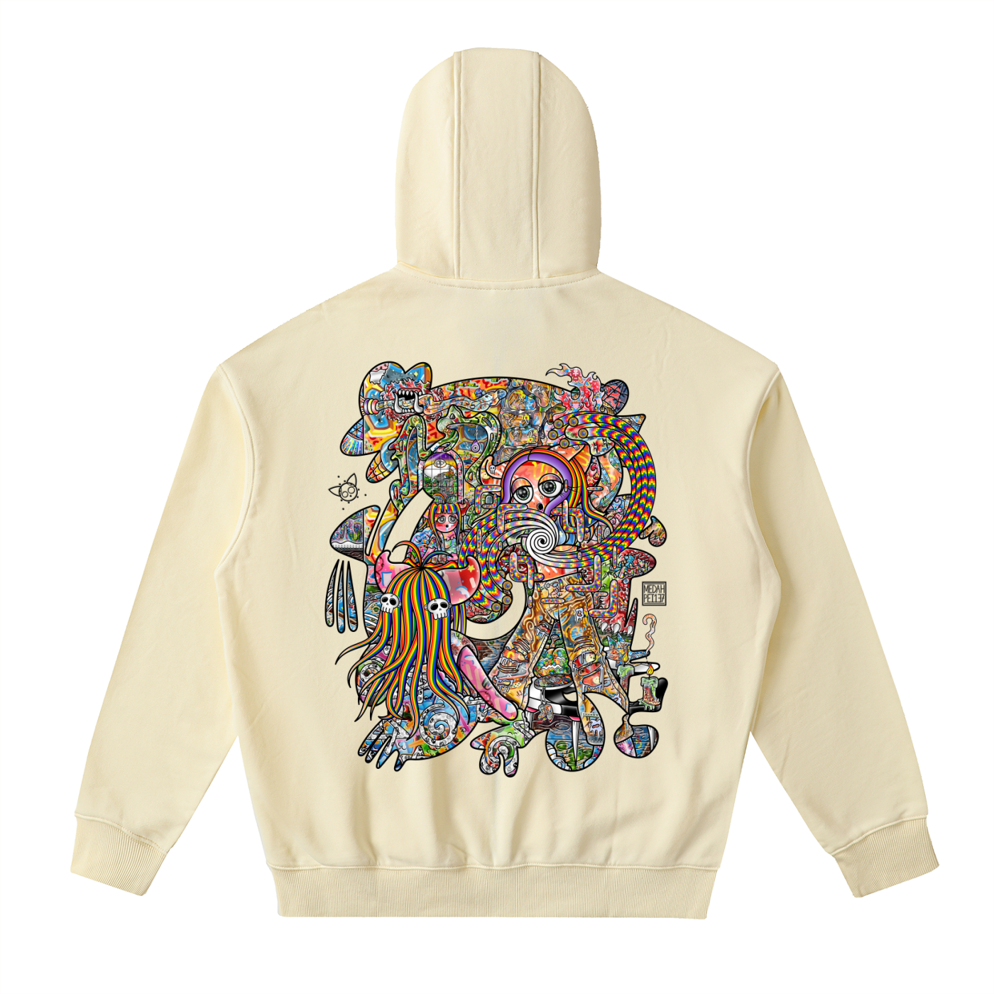 Light Enjoys Darkness - Drop-Shoulder Zip Up Hoodie