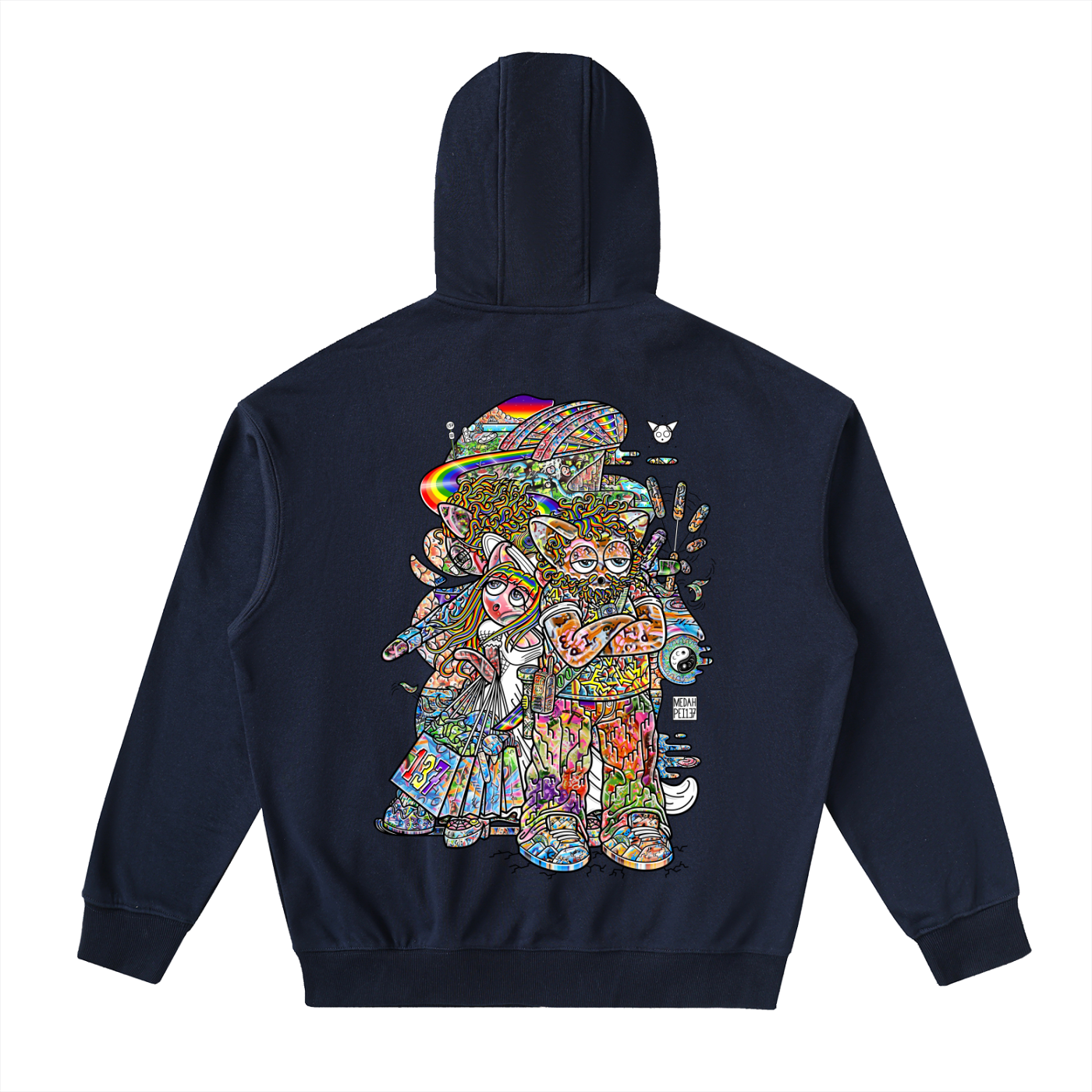 Never Finished Shopping - Drop-Shoulder Zip Up Hoodie