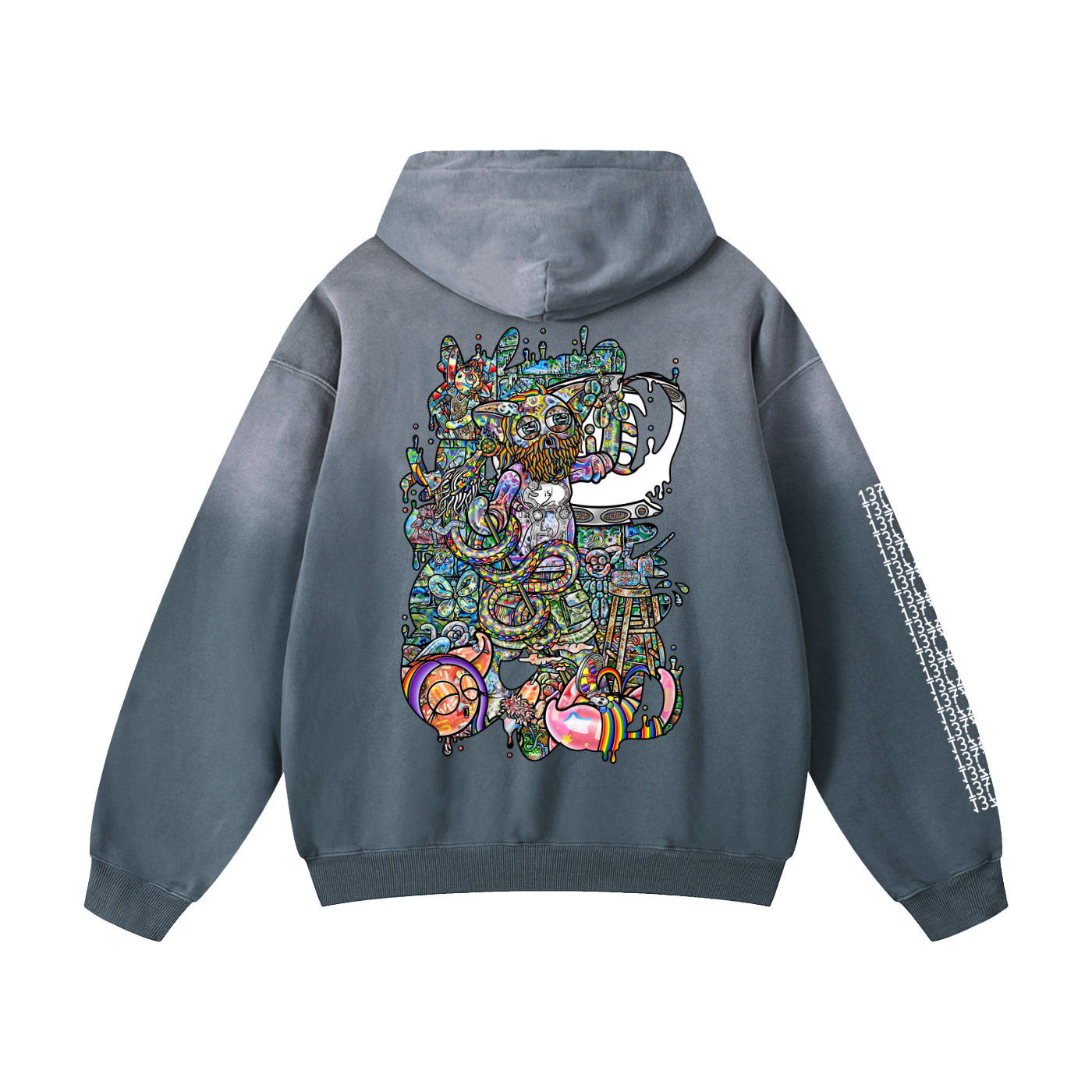 Beautifully Intrinsic Trip - Heavyweight Sunfade Oversized Hoodie