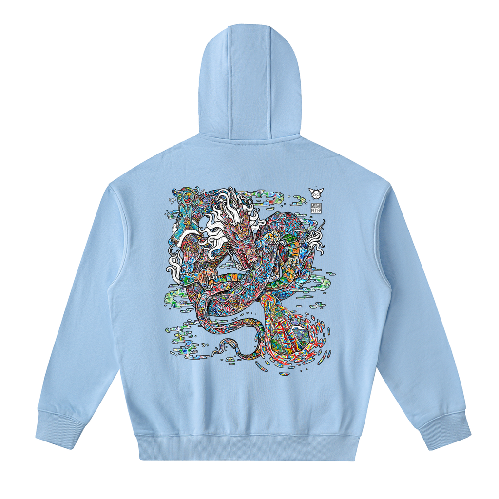 Face Off - Drop-Shoulder Zip Up Hoodie