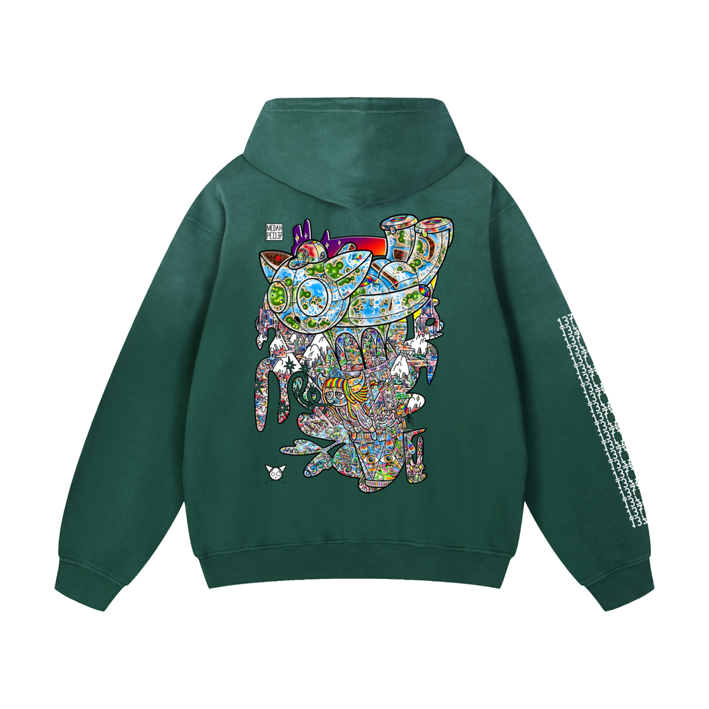 Master Of Elements - Heavyweight Sunfade Oversized Hoodie