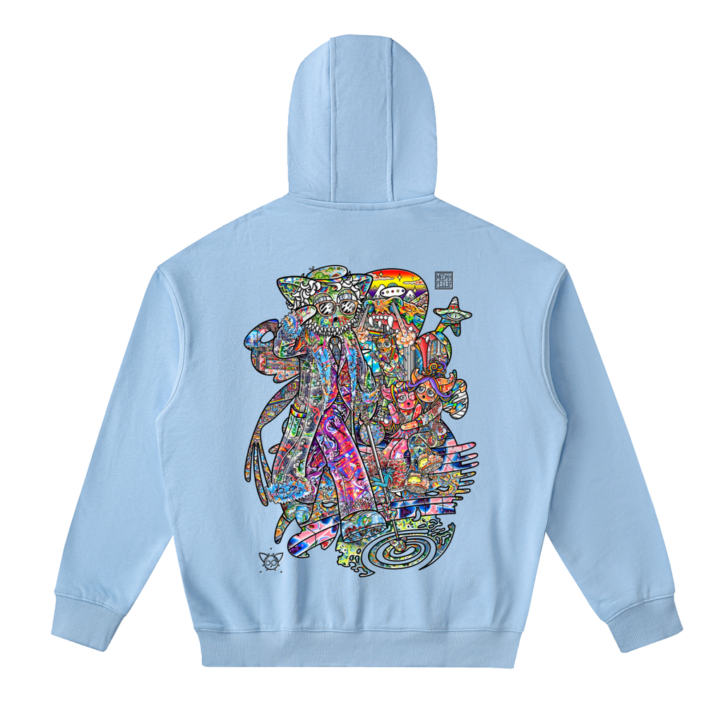 Blind Spot - Drop-Shoulder Zip Up Hoodie