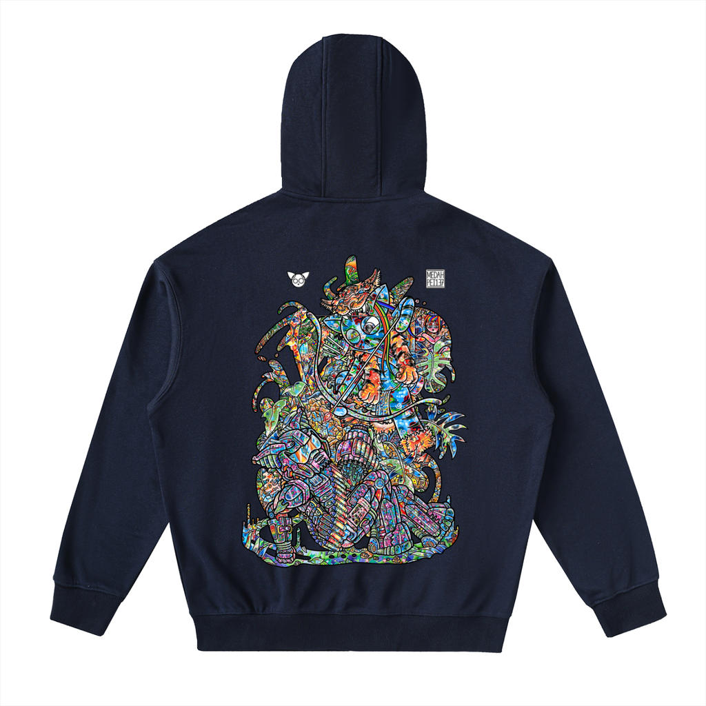 Protect The Vibe - Drop-Shoulder Zip Up Hoodie